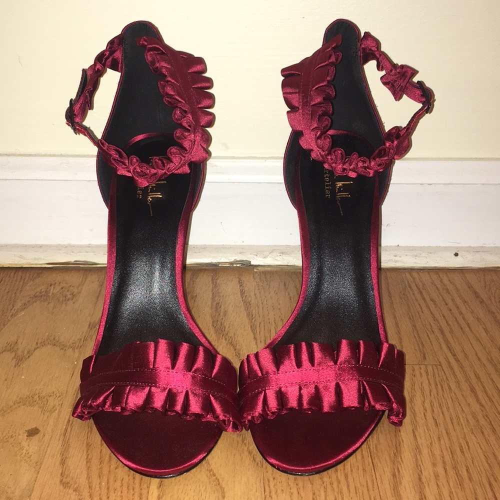 Nicole Miller Satin Heels